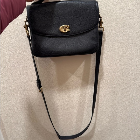 Coach Handbags - Coach Black Leather Shoulder Bag